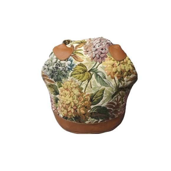 Floral Tapestry Canvas Tote Bag Medium Handbag Multicolor Americana Collection - Picture 3 of 7